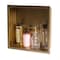 Alfi Brand 16" x 16" Brushed Gold PVD Steel Square Single Shelf Shower Niche ABNP1616-BG - alternate 2